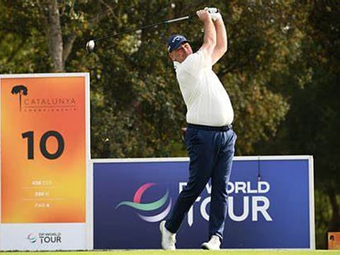 Thomas Bjorn in action.