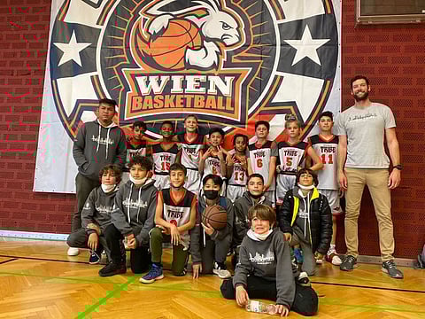 Dubai Tribe Basketball Club players took part in the under-12 and under-13 in Wien basketball in Vienna, Austria last month.