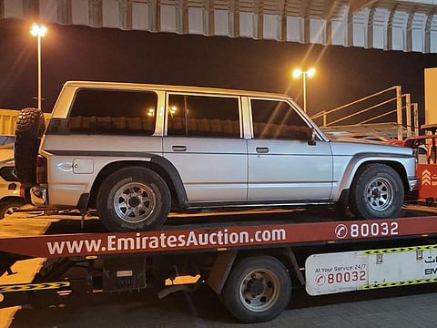 The vehicle was impounded by RAK Police.