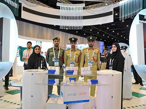 The Dubai Police forensic sciences team that invented the new liquid that helps in genetic fingerprint matching.