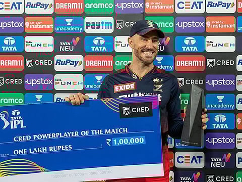 Royal Challengers Bangalore captain Faf du Plessis.