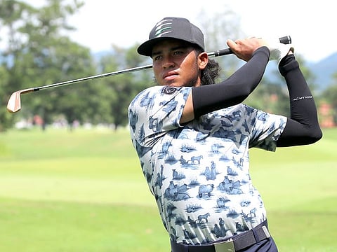 Joint first round leader Shahriffuddin Ariffin (Mal) in action in Thailand.