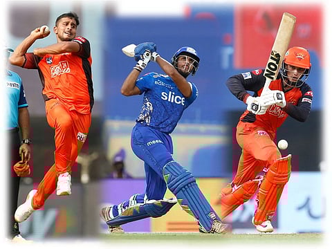 From left: Umran Malik, Tilak Varma and Abhishek Sharma are three of the several youngsters who have produced scintillating displays in IPL 2022.