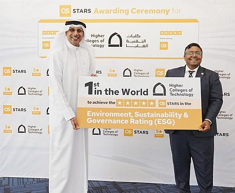 The Higher Colleges of Technology (HCT) has become the first higher education institution in the world to achieve a 5-Star rating in the Quacquarelli Symonds’ (QS) rankings.