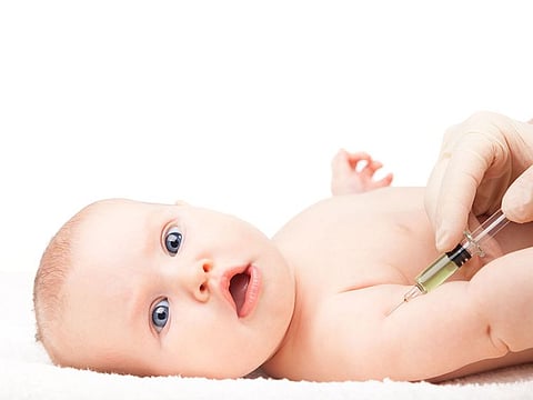 Vitamin K is necessary for the body to form clots and stop bleeding. This is given to babies via injection.