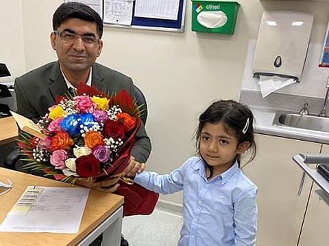 The girl is doing well now after her surgery