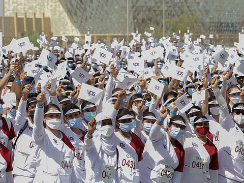 As many as 1600 nurses from VPS Healthcare came together to set two Guinness World Records on International Nurses Day