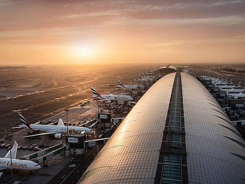 At least 10 inbound flights were diverted.