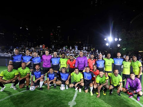 Kaka, Ronaldinho, Iker Casillas, John Terry, Luis Figo, Wesley Sneijder and many more of football’s biggest legends of all time competed head on during the Legends Cup at the Armani Hotel, Downtown Dubai.
