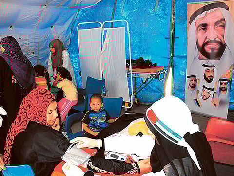 The Emirati- Egyptian Humanitarian Field Hospital in Egypt, which has treated over 48,000 children and the elderly. The UAE’s Campaign to Cure One Million Children and Elderly People is being carried out by the Emirates Red Crescent, Zayed Bin Sultan Al Nahyan Charitable and Humanitarian Foundation and the Khalifa Bin Zayed Charity Foundation.