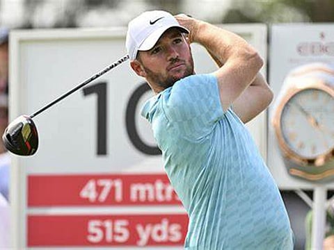 Sam Horsfield, winner of the 2022 Soudal Open in Belgium on the DP World Tour, in action.