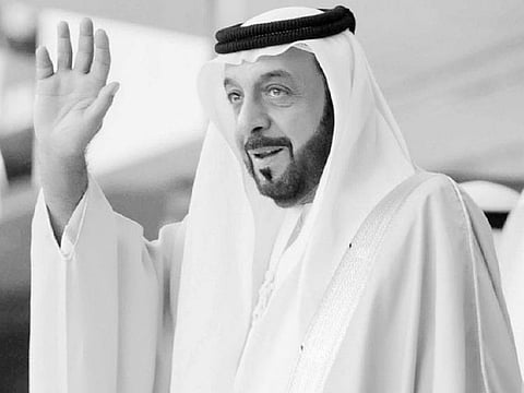 The late Sheikh Khalifa bin Zayed Al Nahyan