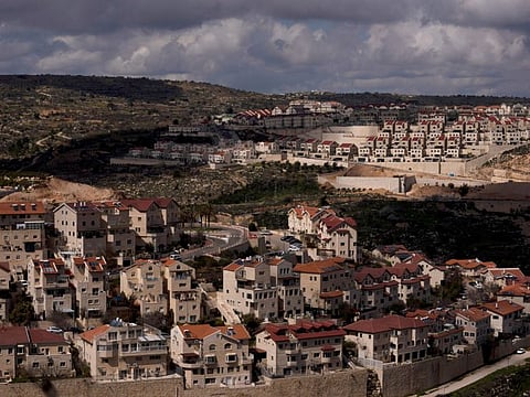 A general view shows the West Bank Jewish colony of Efrat.