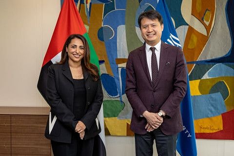 Bodour Al Qasimi, President of the International Publishers Association (IPA), with Daren Tang, Director General of WIPO – Source: WIPO