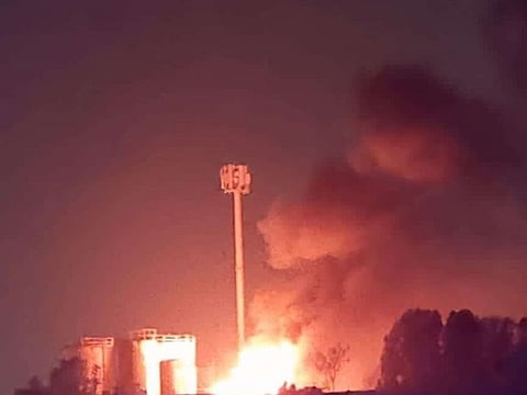 Sharjah Civil Defence teams controlled the blaze in two diesel tanks in Al Sajja on Thursday night.