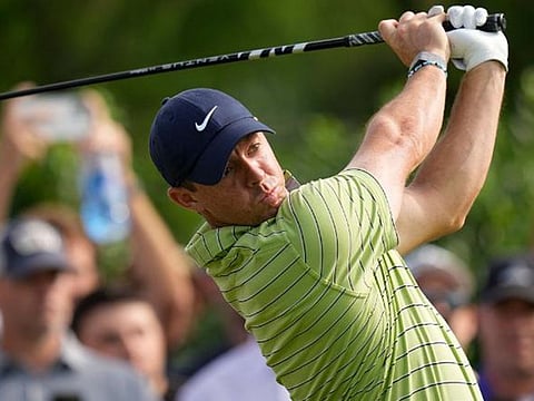 Rory McIlroy demonstrates his impressive driving in Round One of the 2022 USPGA at Southern Hills CC.