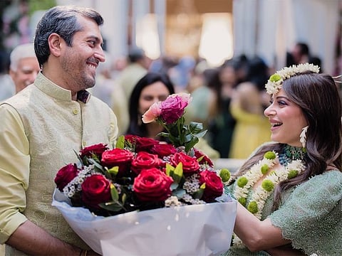Kanika Kapoor at her mehendi ceremony