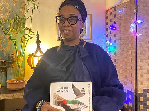 Twenty poets in all have contributed to over 160 poems in the book after British expat Loraine Harrison Fox, above, issued an invitation to them to be part of the collection.