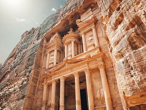 The ruins of Petra is the jewel in the crown of Jordanian historical sites