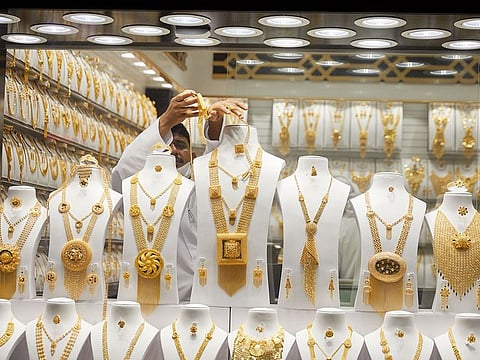 Gold sees strong trade at the Gold Souk in Dubai.