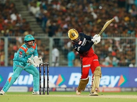 Virat Kohli in action for Bangalore in the IPL season 2022.