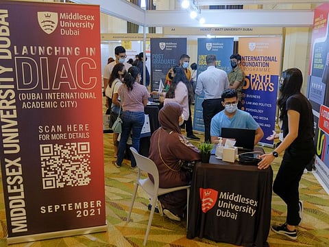 Visitors at the previous edition of Gulf News EduFair at Shangri-La Hotel in Dubai last August.