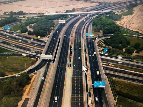 The improvements on Dubai-Al Ain Road will double the intake of the road from 12,000 to 24,000 vehicles per hour in both directions.