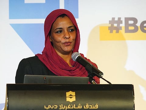 Dr Nuha Mustafa, Assistant Dean of Student Affairs, College of Agriculture and Veterinary Medicine, UAE University during her talk at Gulf News Edufair in Dubai on Sunday