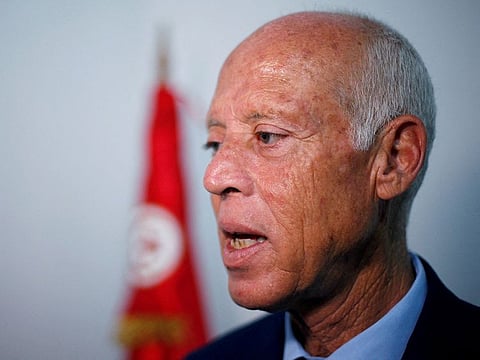 Tunisian President Kais Saied.