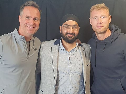 Michael Vaughan (left) with Monty Panesar (centre) and Andrew Flintoff. The former England captain has slammed Lord's for expensive ticket prices for the Test series against New Zealand.