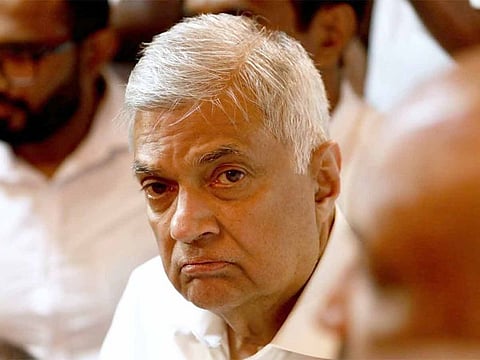 We are now seeing signs of a possible fall to rock bottom, said Ranil Wickremesinghe.