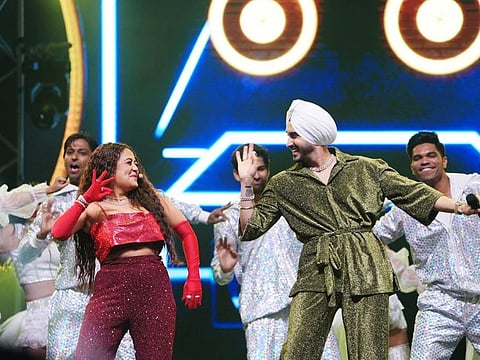 Neha Kakkar on stage at IIFA Rocks.