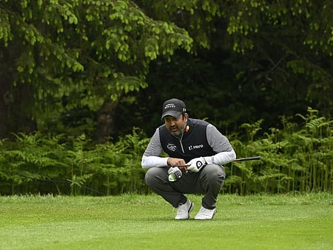 Dubai-based Shiv Kapur on the golf course this week at Slaley Hall.