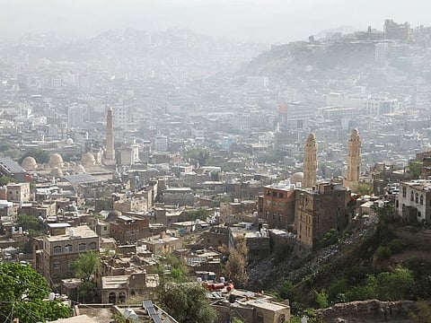 A general view of the city of Taiz, Yemen