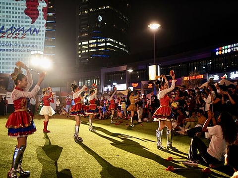 Performers from The Philippine School Dubai during the event