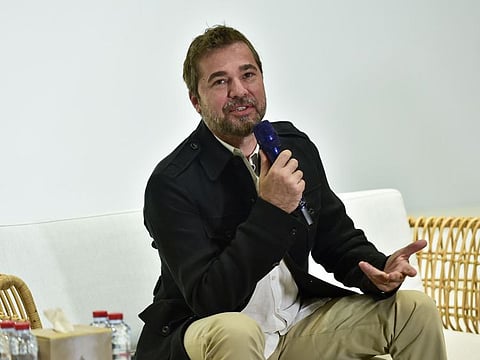 Turkish Actor Engen Altan Duzyatan, famous as Ertugrul, during a private discussion session at the Government of Dubai Media Office, Dubai. 9th June 2022. Photo: Ahmed Ramzan/ Gulf News