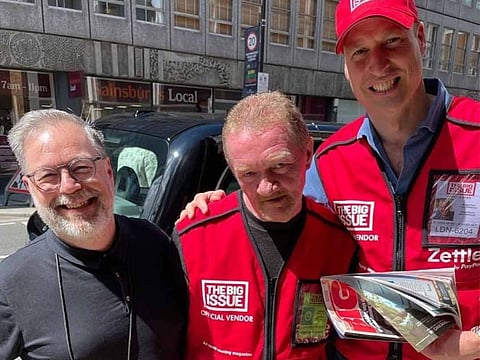 "Big Issue" magazines are sold to raise money for those experiencing homelessness.