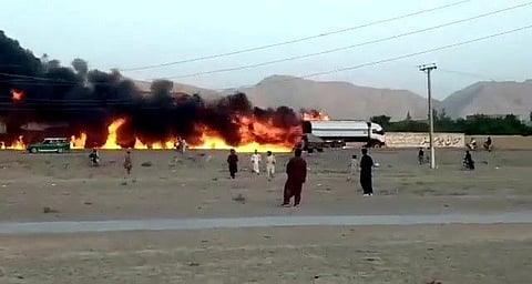 In the face of catastrophe, Faisal sprung to action and risked his life to speed away the oil tanker filled with 10,000 litres of petrol to a distance of about three kilometres despite the blaze.