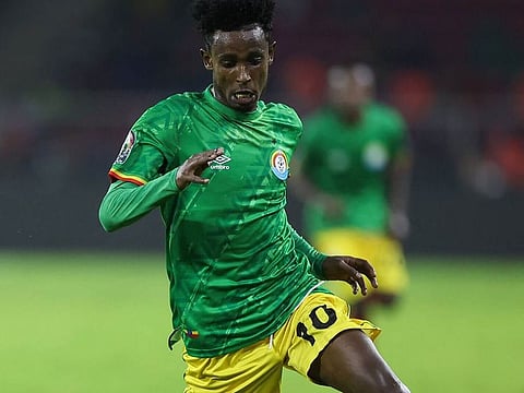 Ethiopia's Abubeker Nassir was the man of the match against Egypt.