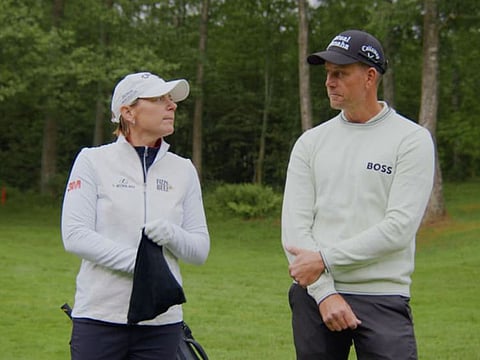 Tournament hosts Annika Sorenstam and Henrik Stenson at this week's Volvo Car Scandinavian Mixed.