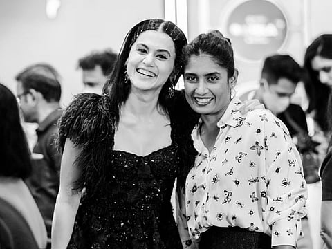 Taapsee Pannu and Mithali Raj