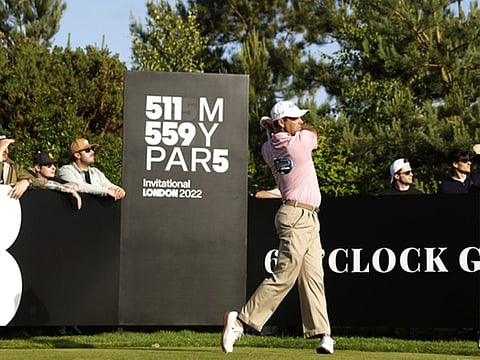 Winner Charl Schwartzel in action at the Centurion Golf Club.