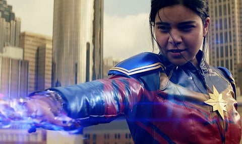 Iman Vellani as Kamala Khan “Ms. Marvel.”