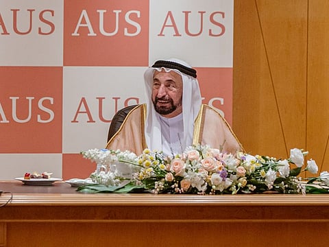 His Highness Dr Sheikh Sultan bin Muhammad Al Qasimi chaired the meeting of the university’s Board of Trustees