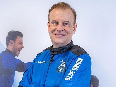 Captain Hamish Harding, a long-time UAE resident of British origin who is a die-hard serial adventurist, is just back from a sub-orbital space flight aboard Jeff Bezos’ Blue Origins NS-21 sub orbital rocket system on June 4.