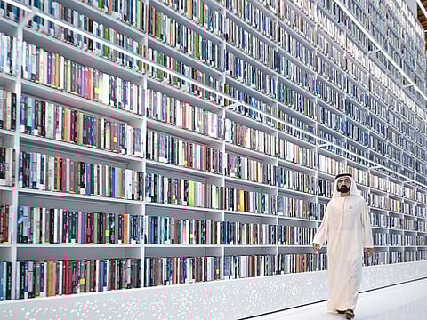 His Highness Sheikh Mohammed bin Rashid Al Maktoum said knowledge and books are the basis for national development