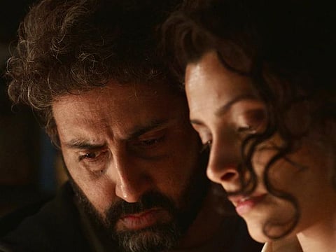 Abhishek Bachchan and Saiyami Kher in 'Ghoomer'