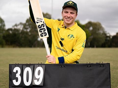 Australian blind cricketer Steffan Nero blasts world-record unbeaten 309 against NZ. (Photo credit: /Twitter)