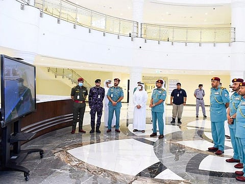 The special briefing at the Sharjah Police headquarters in Sharjah.