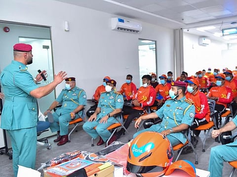 Sharjah Police officers also spoke about how to promote community safety and report crime, while maintaining confidentiality of informants